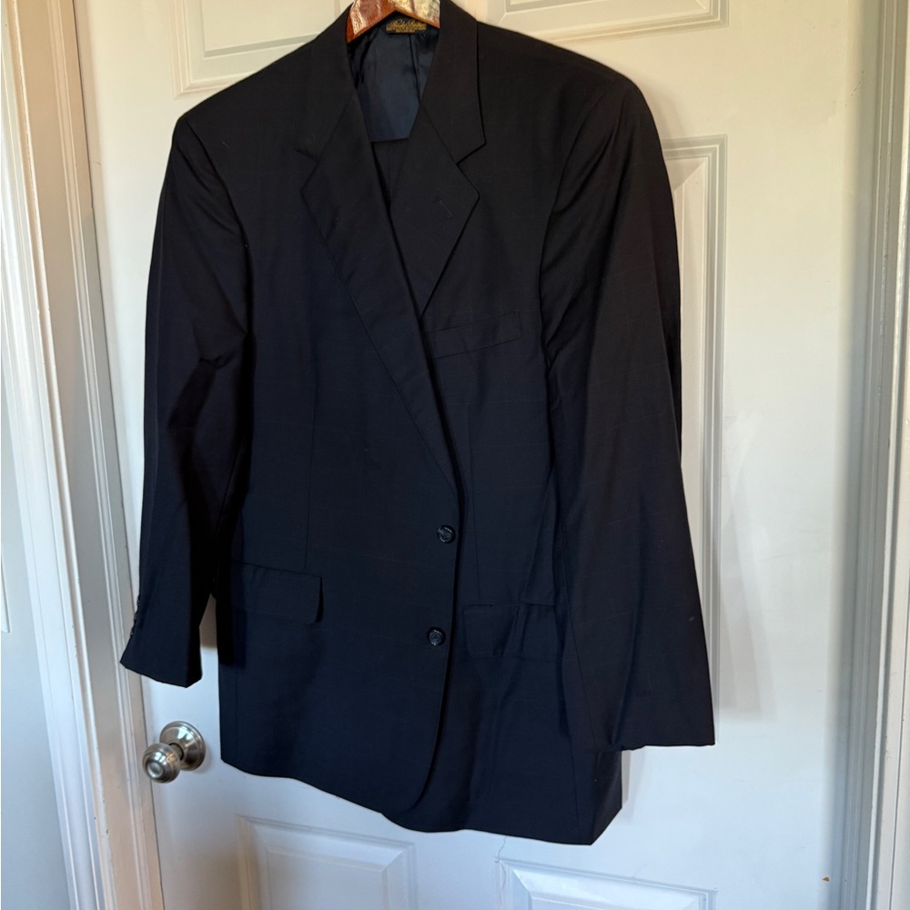 Brooks Brothers Navy Suit 44R / 38x30 Made in USA